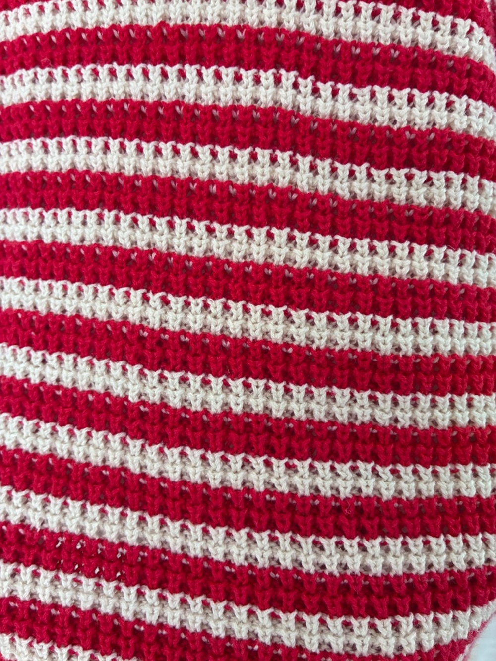 J.Crew Red & White Striped Sweater – Size Medium - Picture 3 of 9